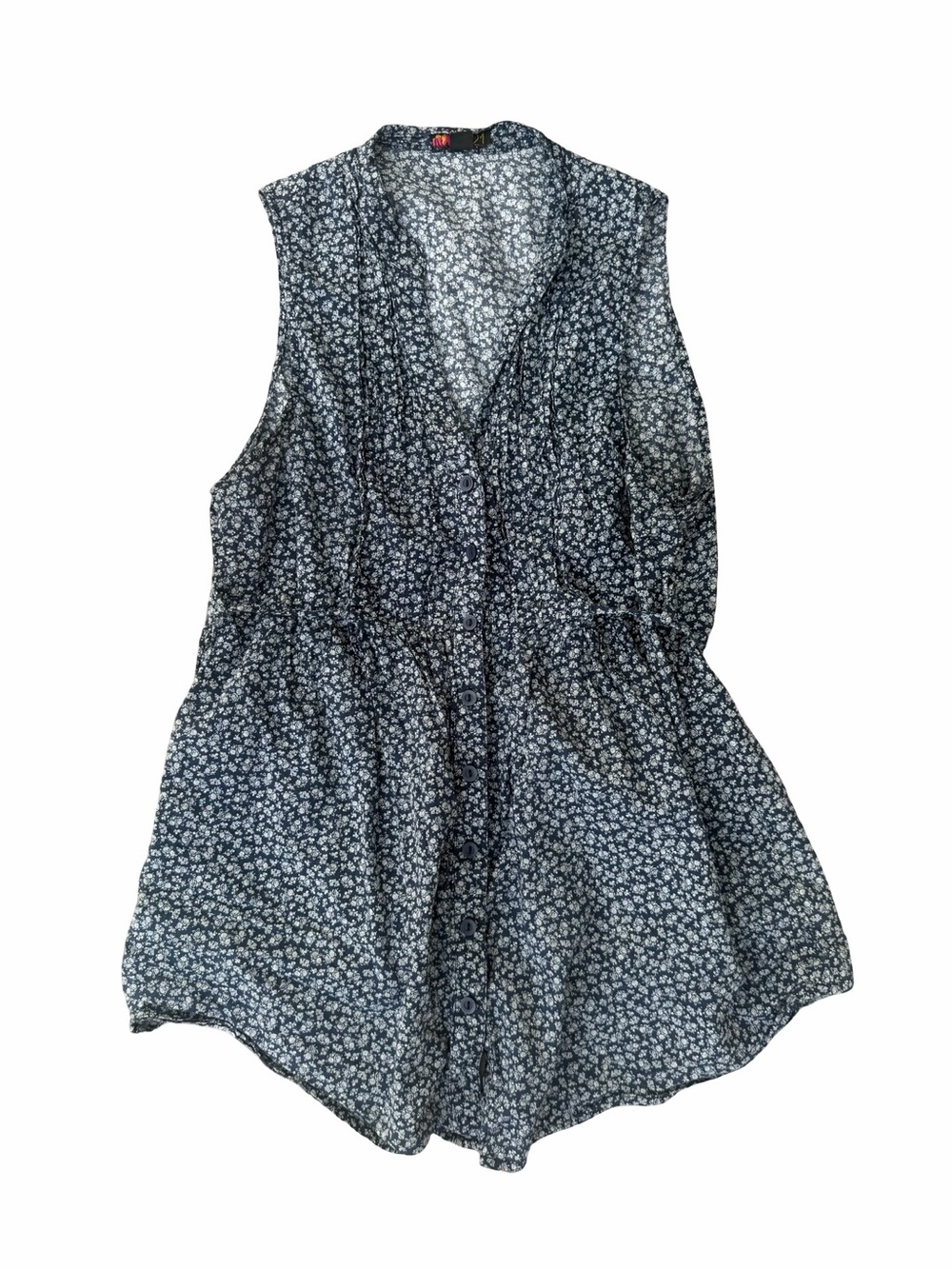 Y2K Forever 21 Floral Cotton Babydoll Top